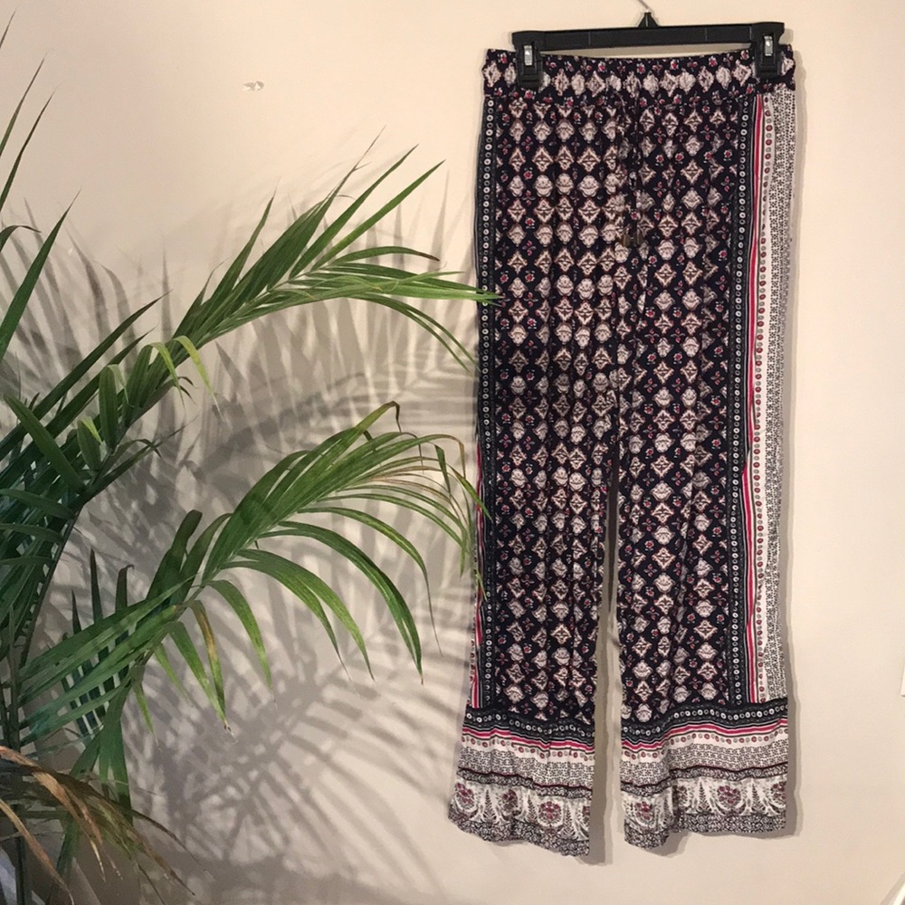 Boho loose drawstring pants